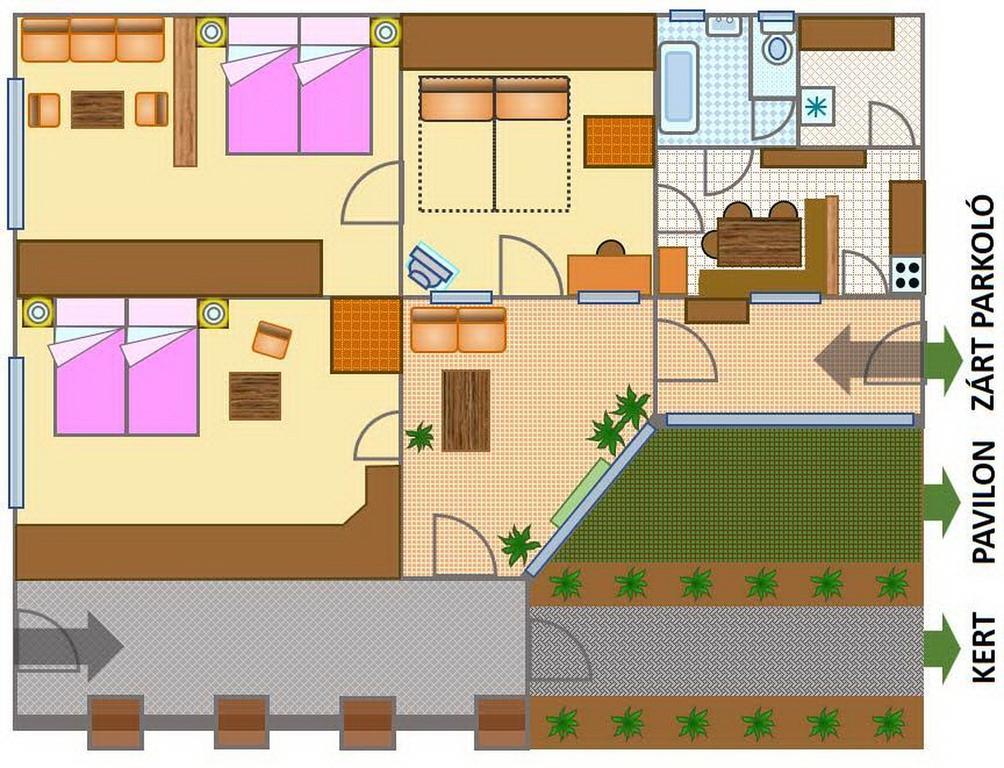Hajnal Apartman Villa Gyula Luaran gambar